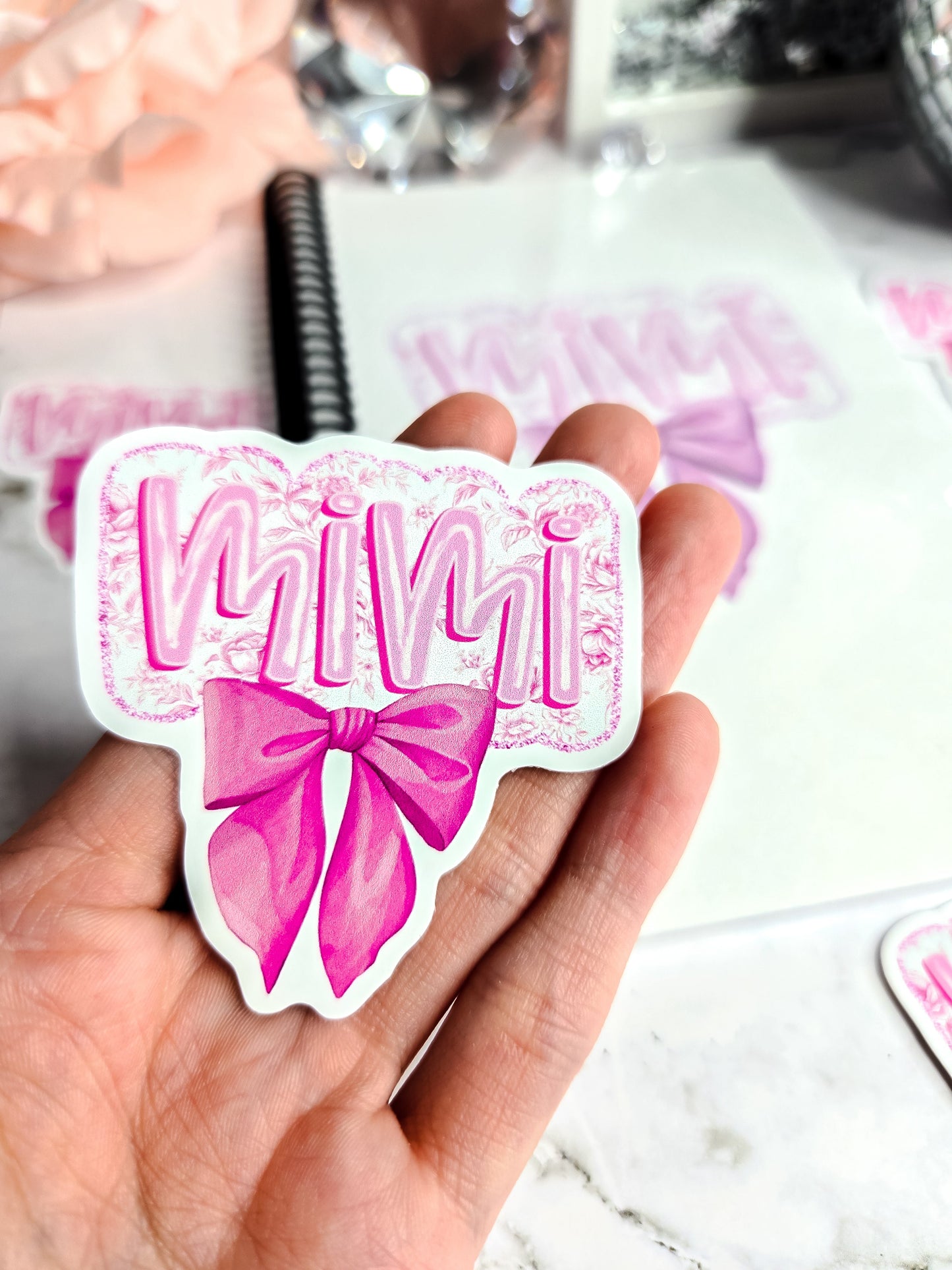 Mimi bow sticker