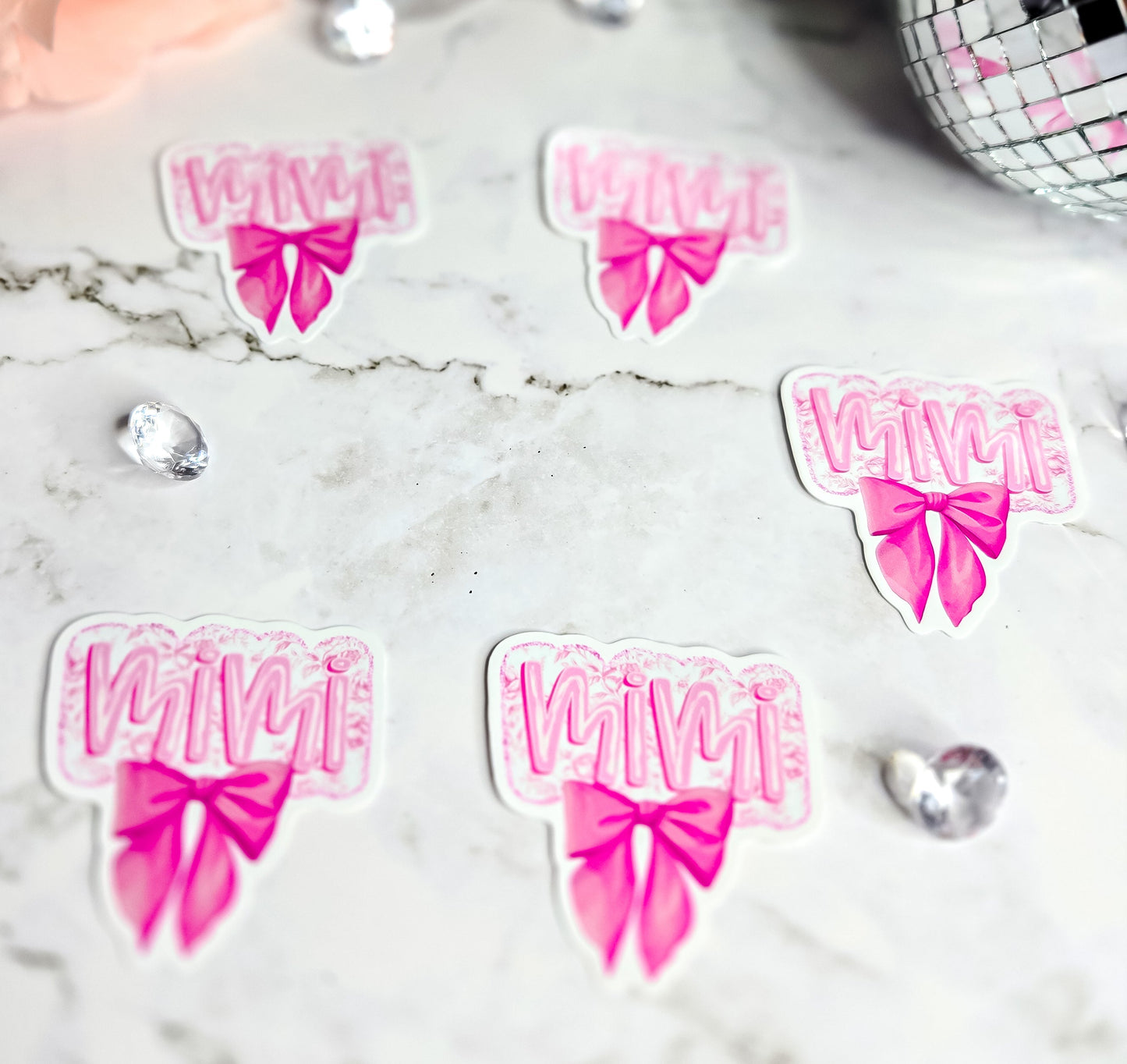 Mimi bow sticker