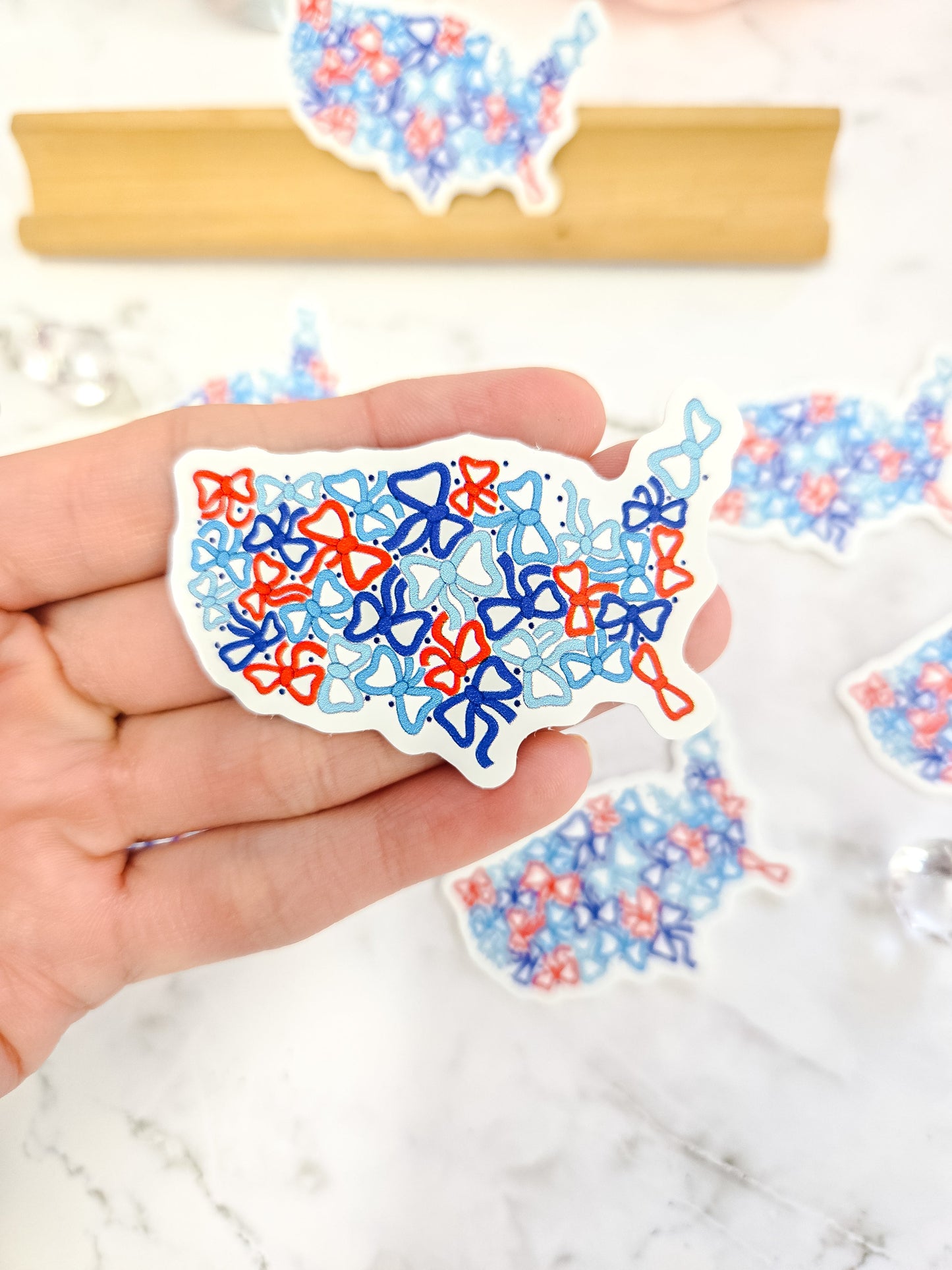 1776 bows for the red white and blue
