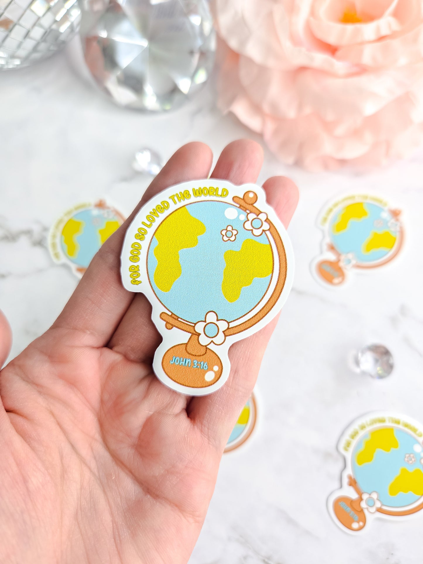 John 3:16 reminder sticker