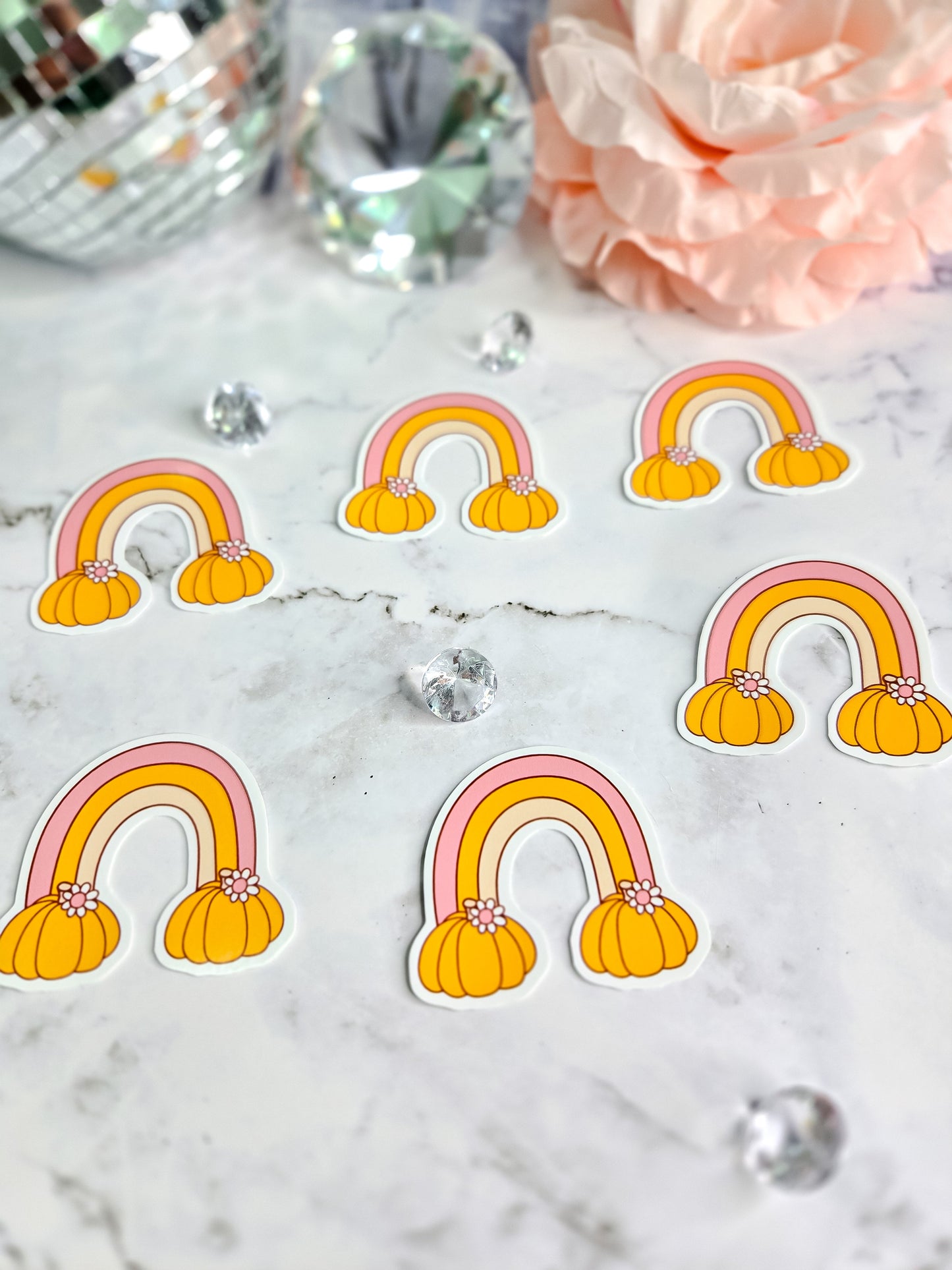 Somewhere over the rainbow...pumpkin spice sticker