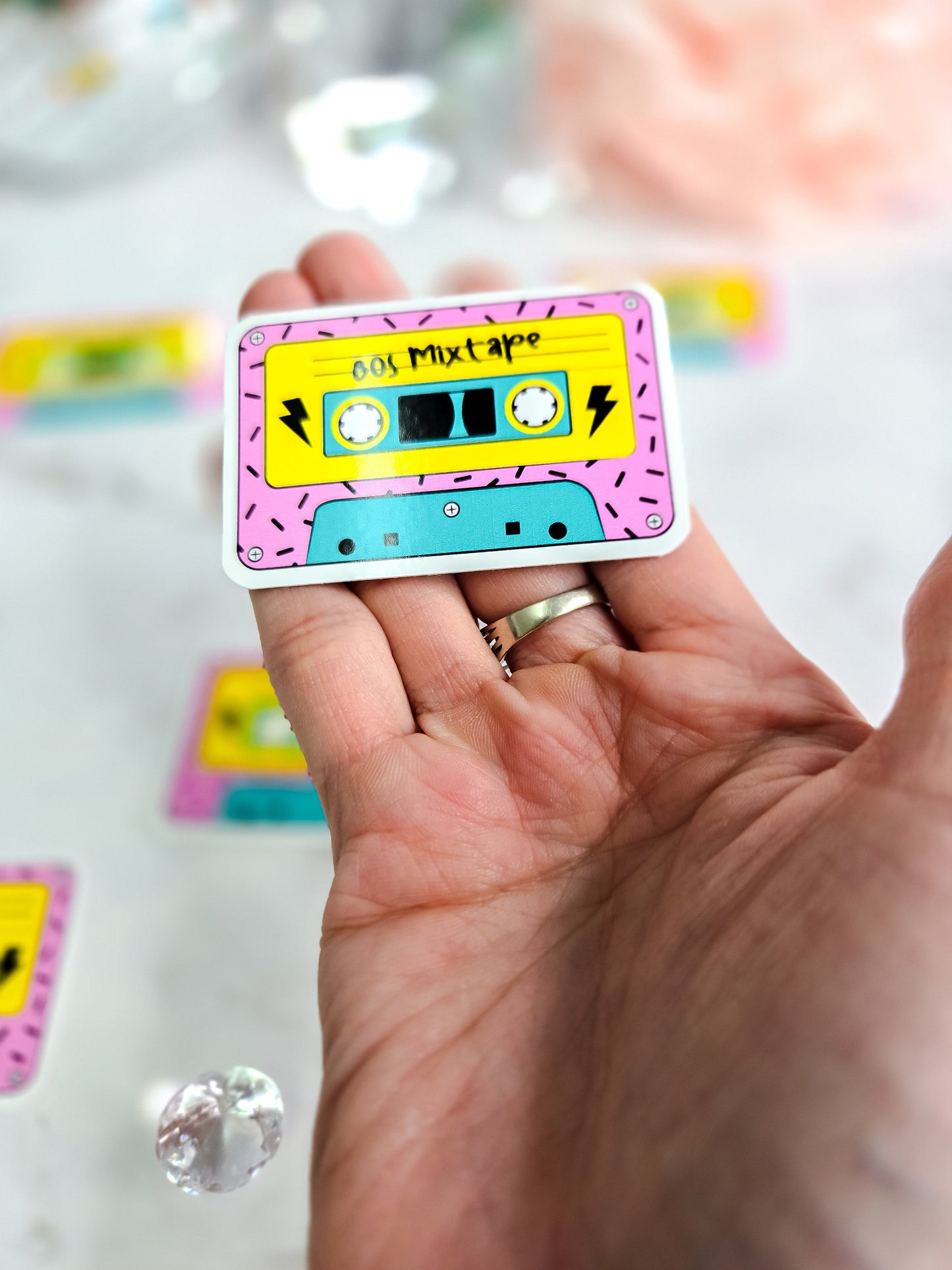 80s mixtape sticker