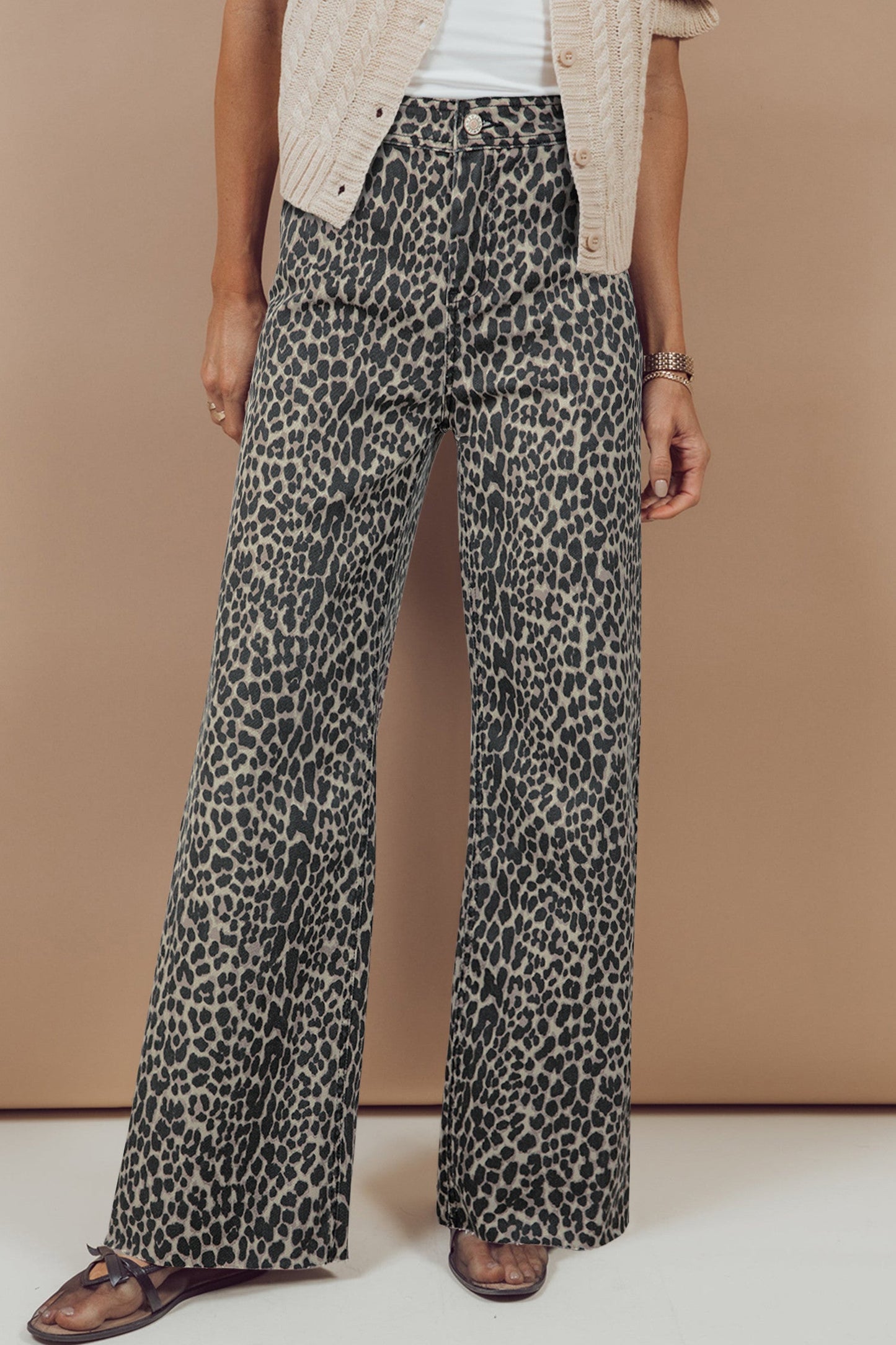 Black Leopard Jeans RTS