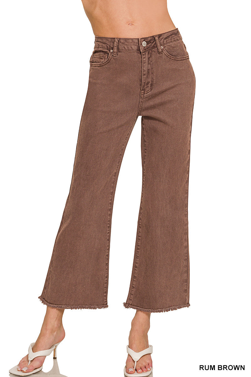 Frayed Bootcut High Rise Jeans Zenana*multiple colors* RTS