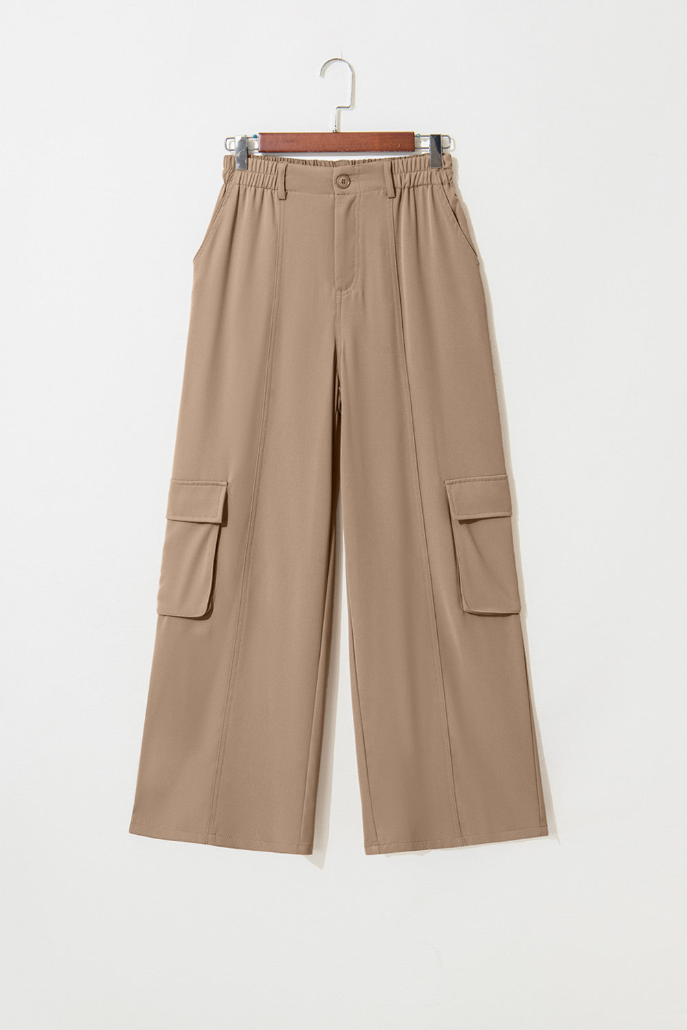 Elastic High Waist Cargo Pants RTS