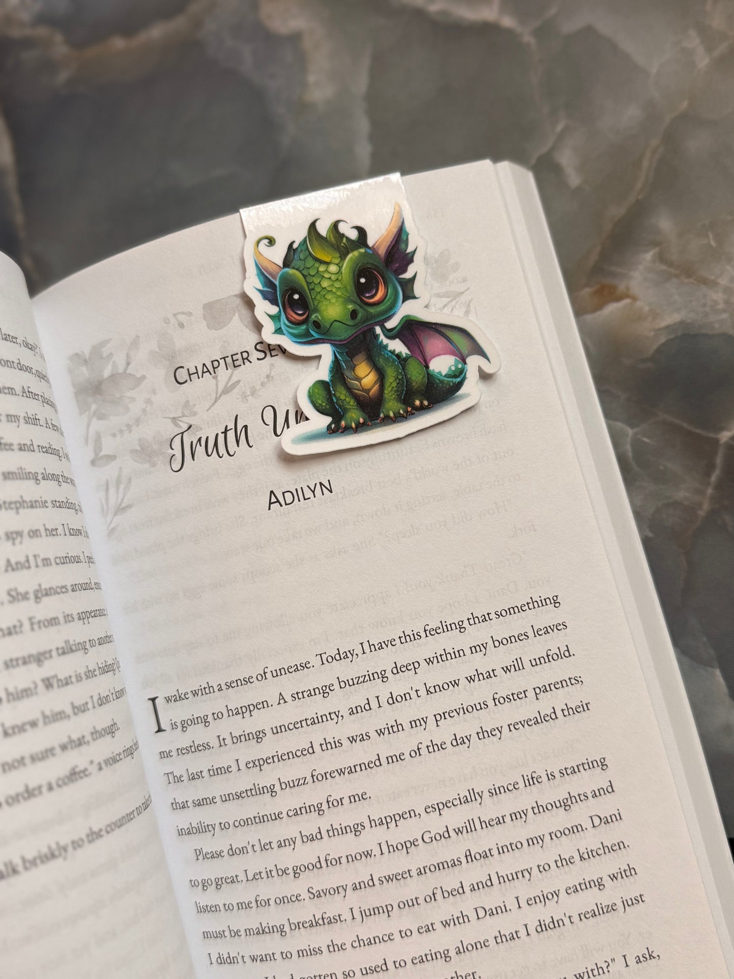 Baby Dragon Magnetic Bookmark