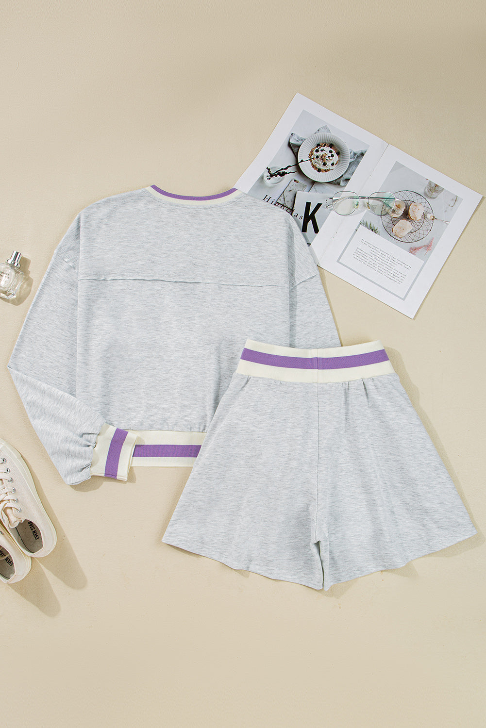 Grey Athletic Shortie Set LT