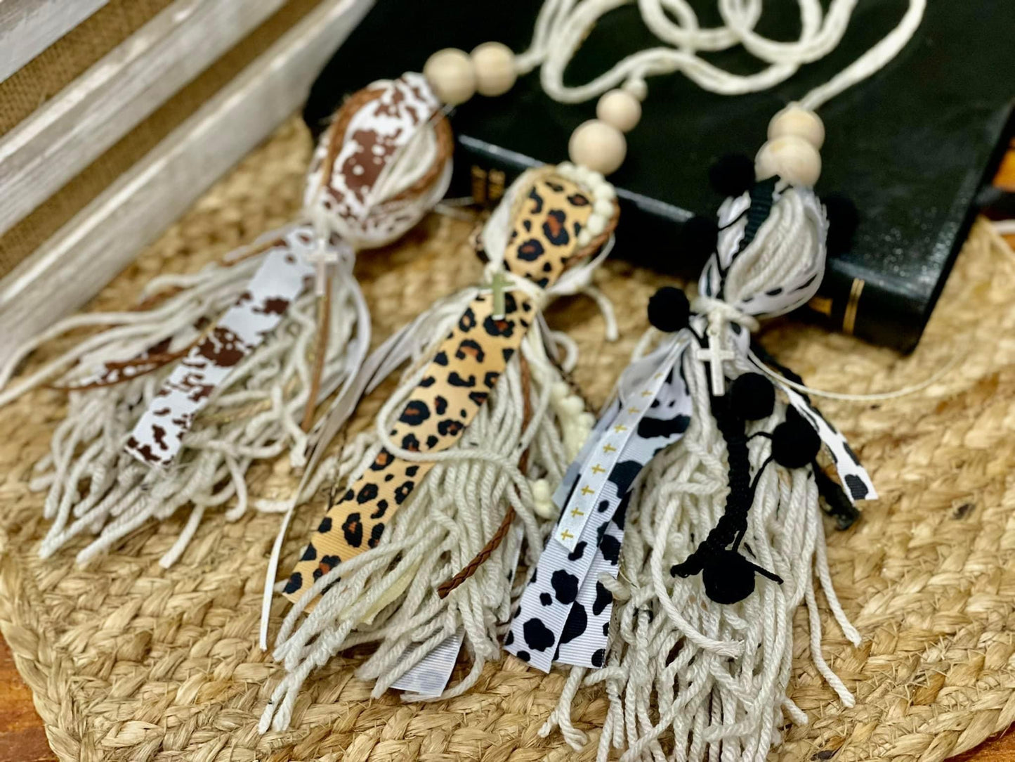 Animal Print Bible Tassels