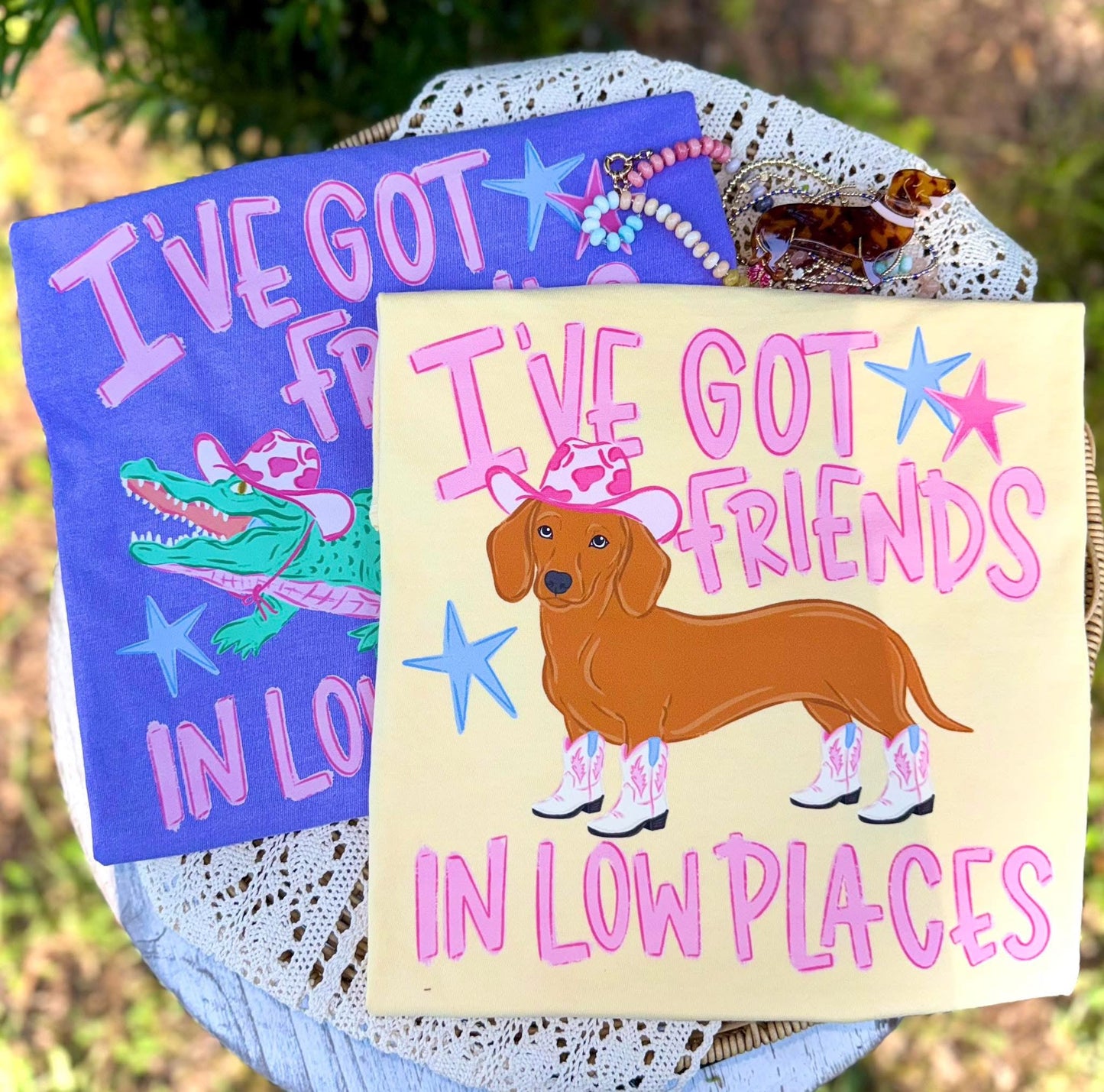 Friends in Low Places Dog Tee.