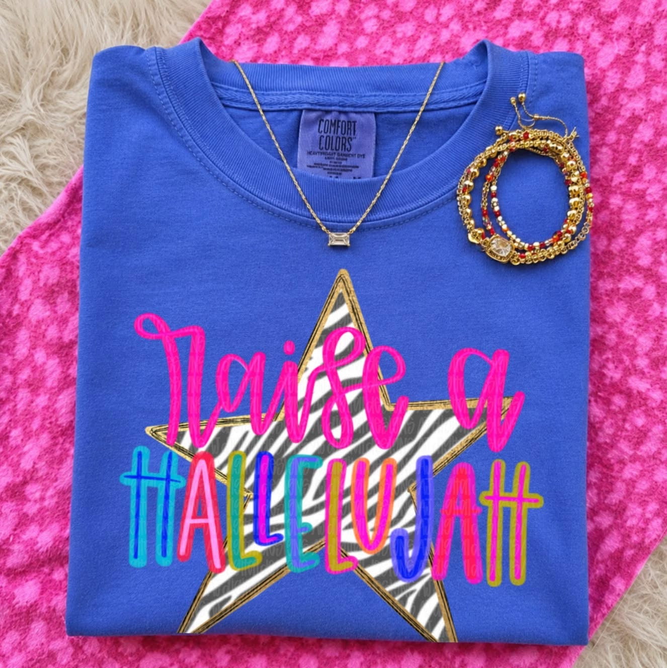 Zebra Raise A Hallelujah Tee.