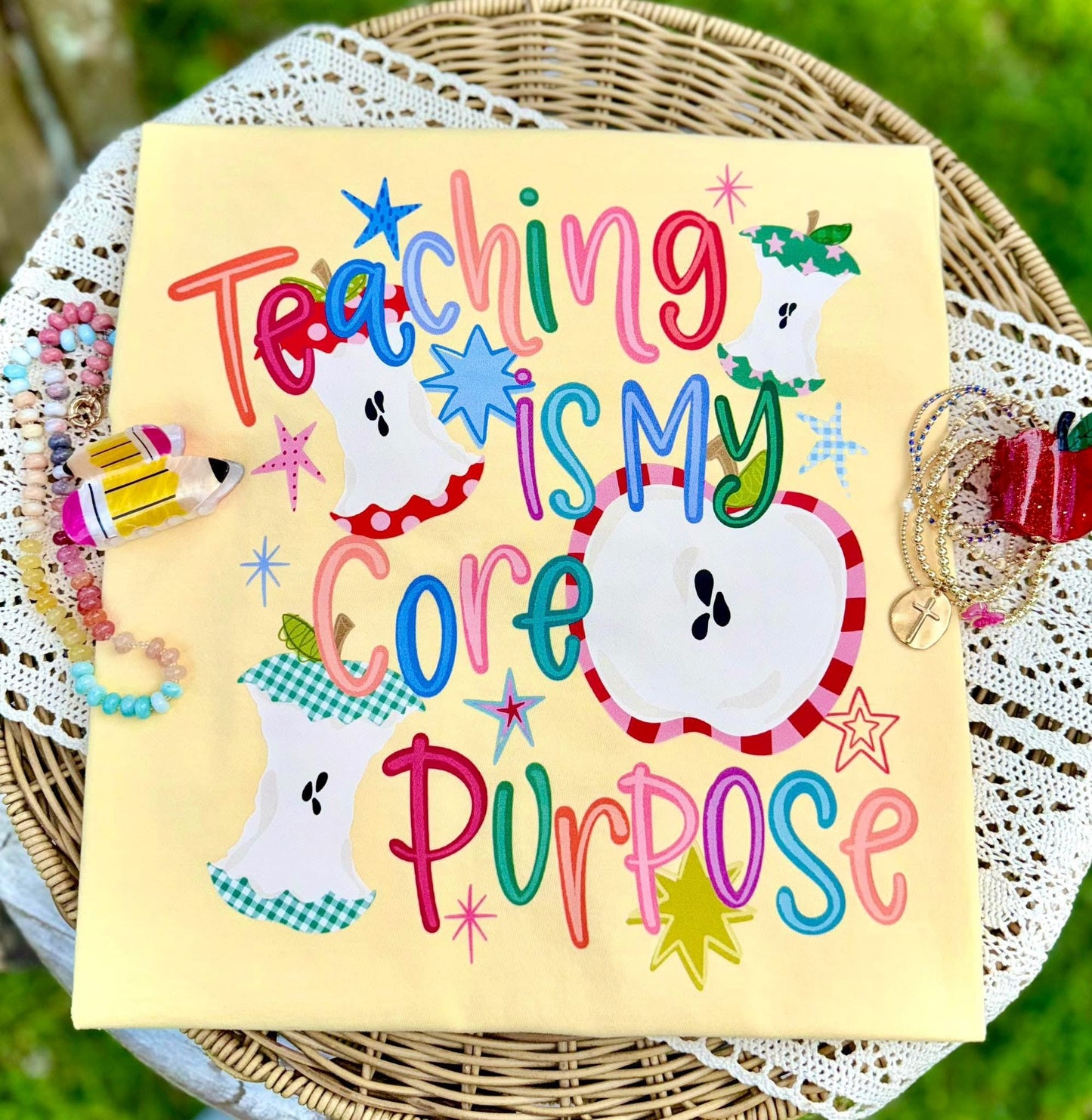 Teaching is my Core Purpose Tee.