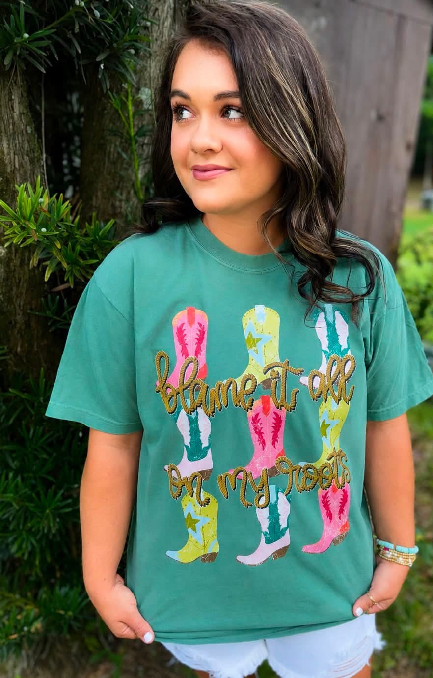 Blame it All On My Roots Boot Tee.