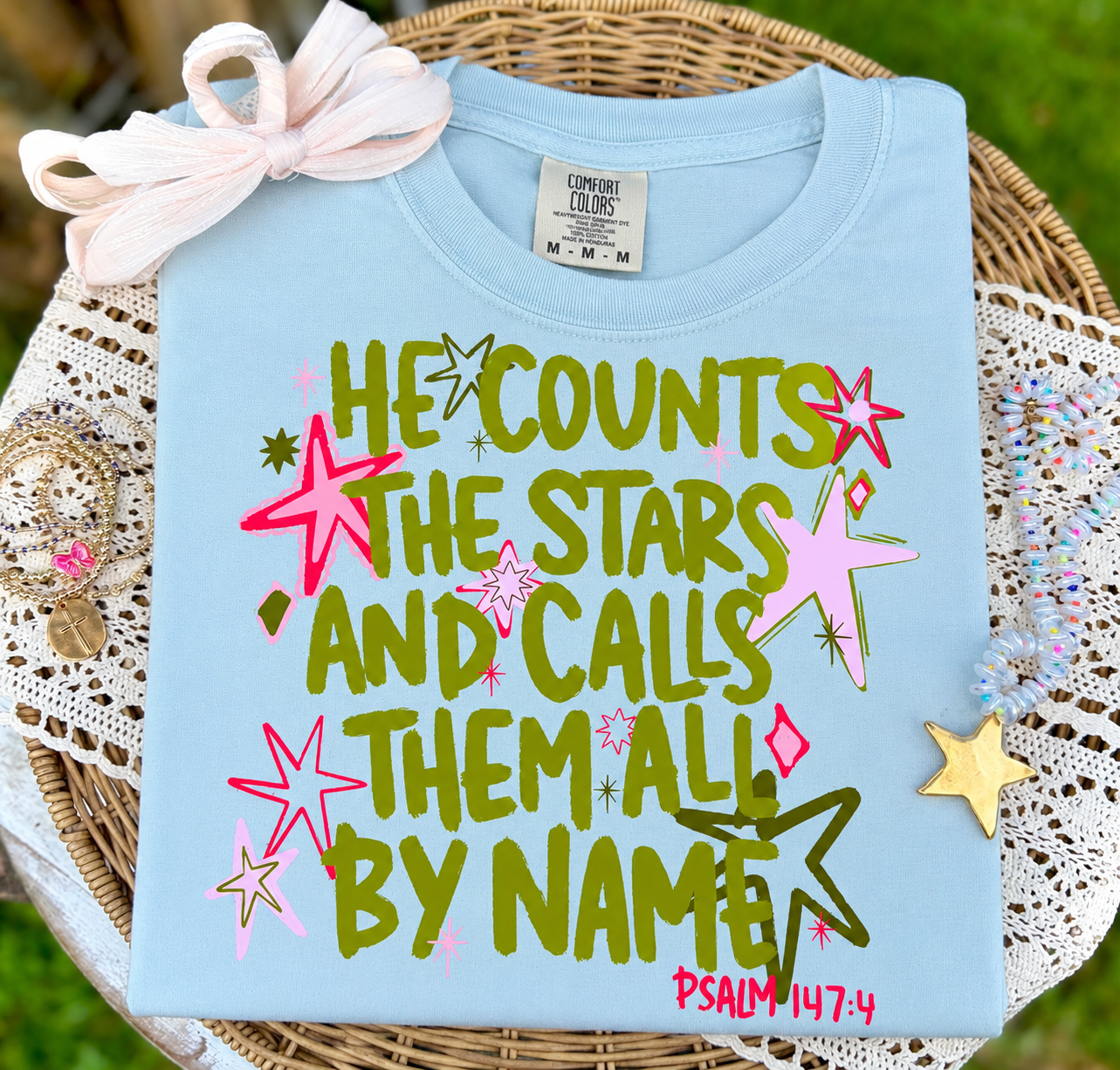 Regular He Counts the Stars Tee.