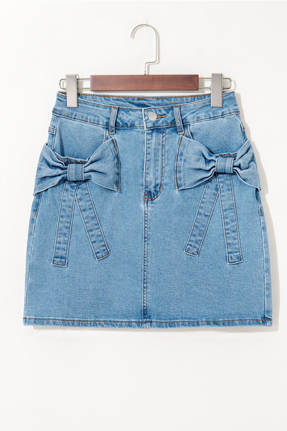 Acid Wash Bow Skirt LT