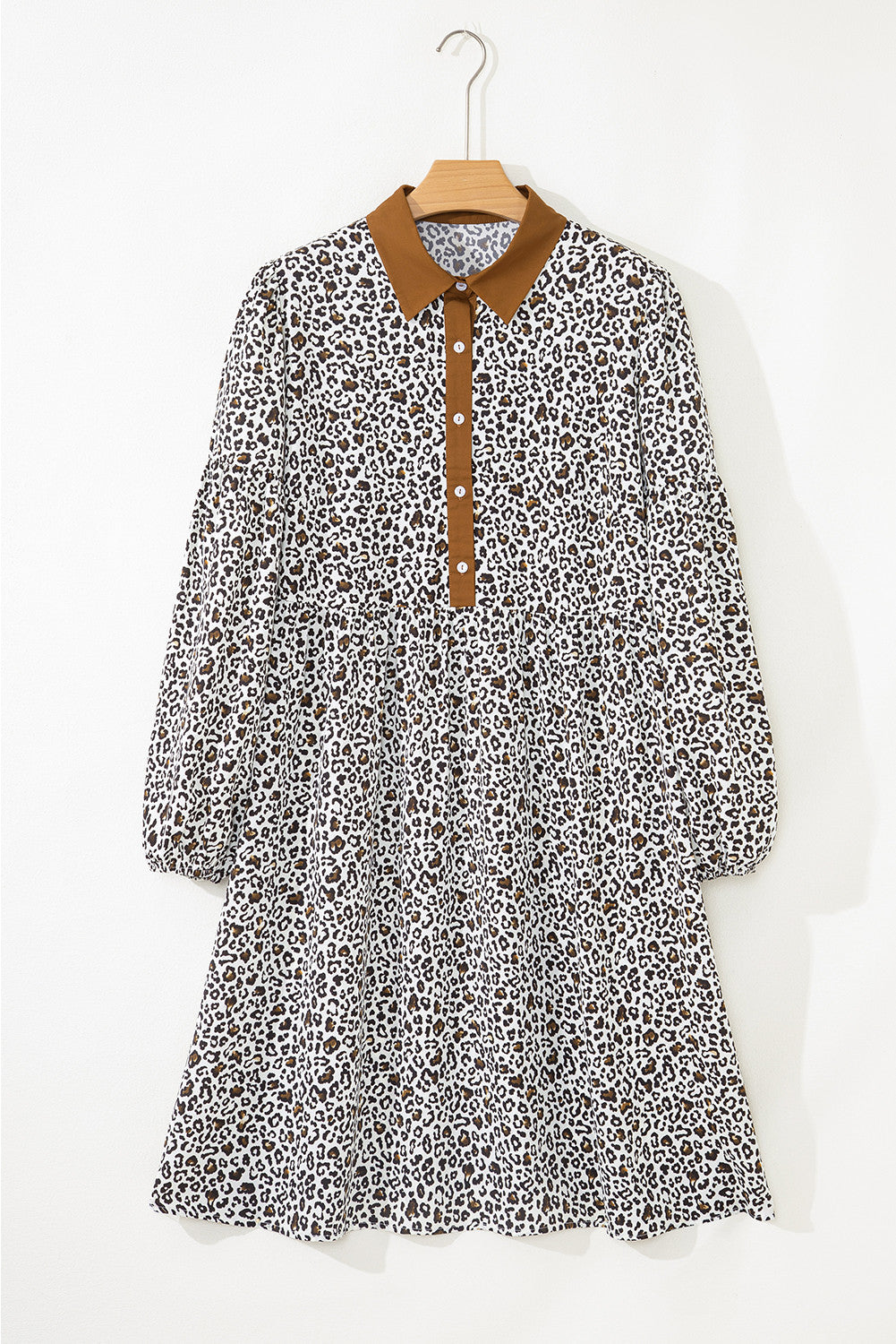 Khaki Leopard Plus Size Dress October.