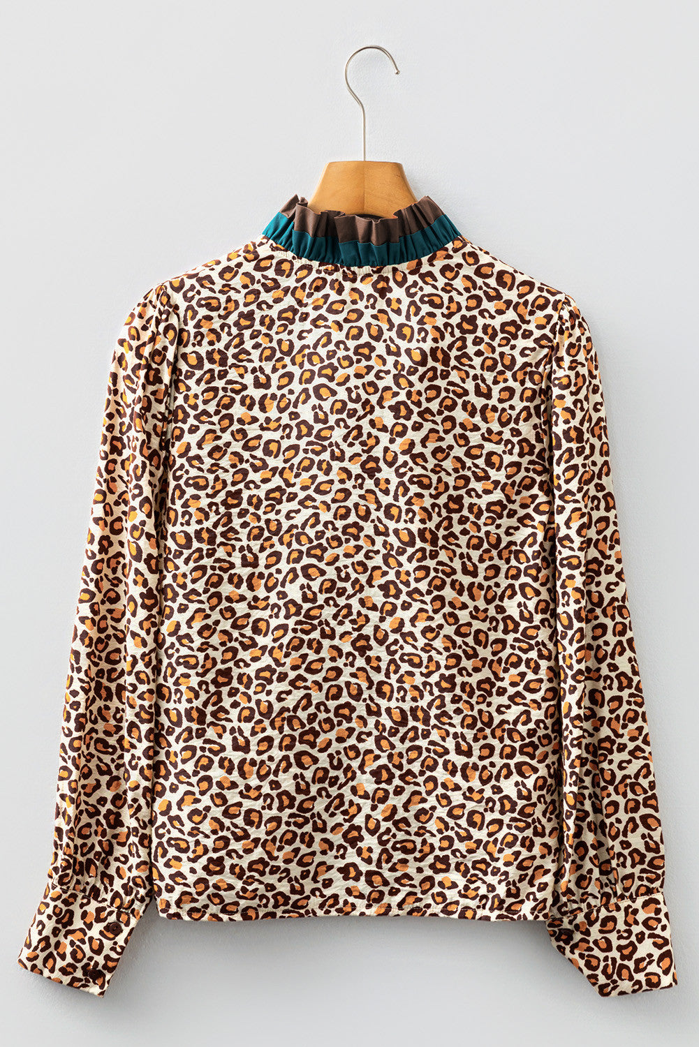 Leopard Frilled Trim Top November.