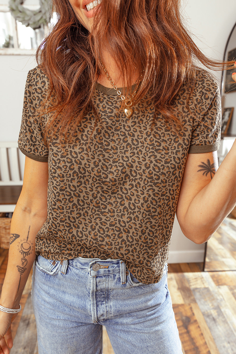 Leopard Crew Neck Shirt