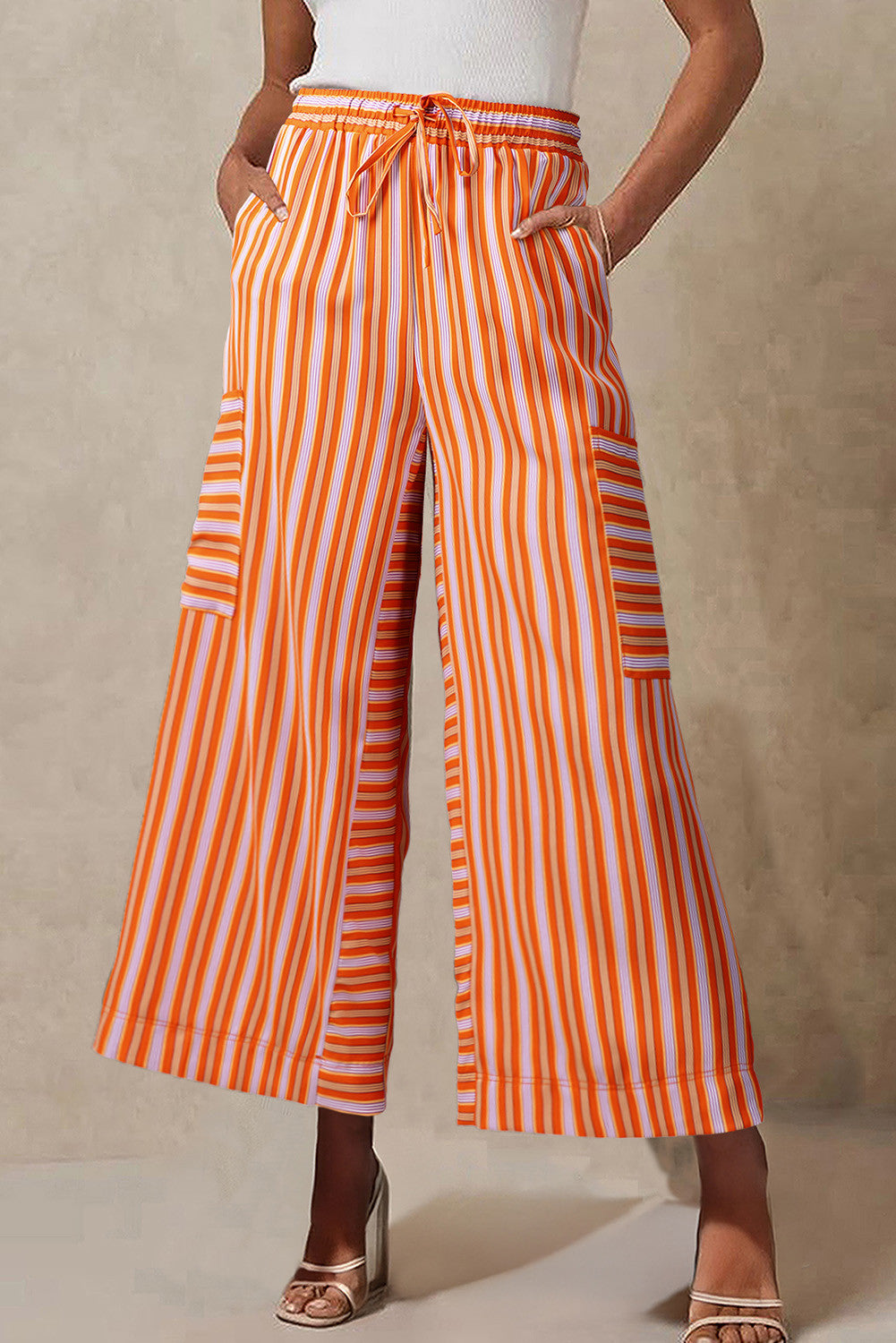Orange Stripe Pants December.
