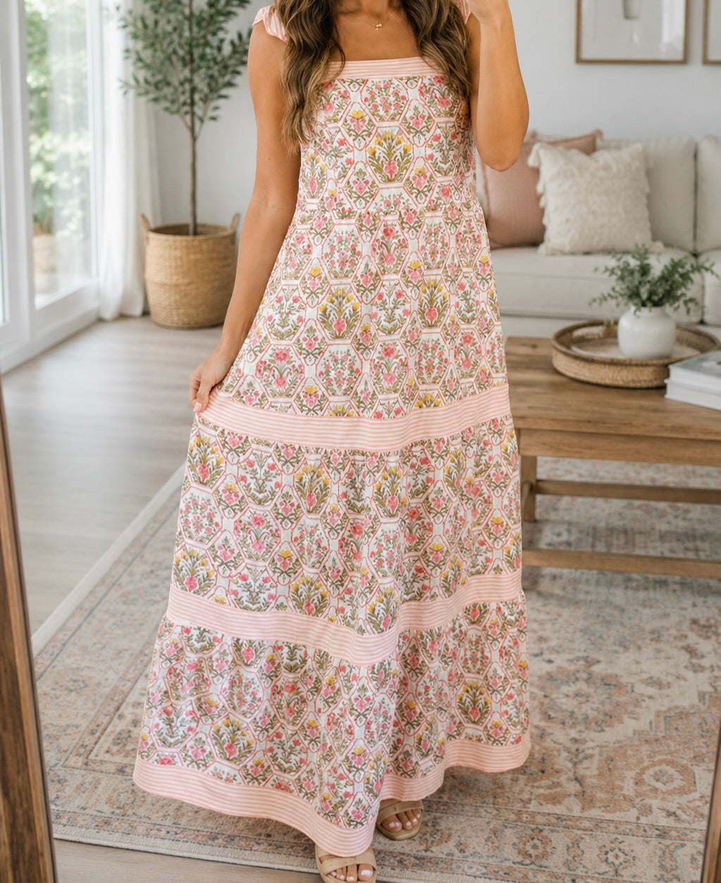Pink Floral Dress