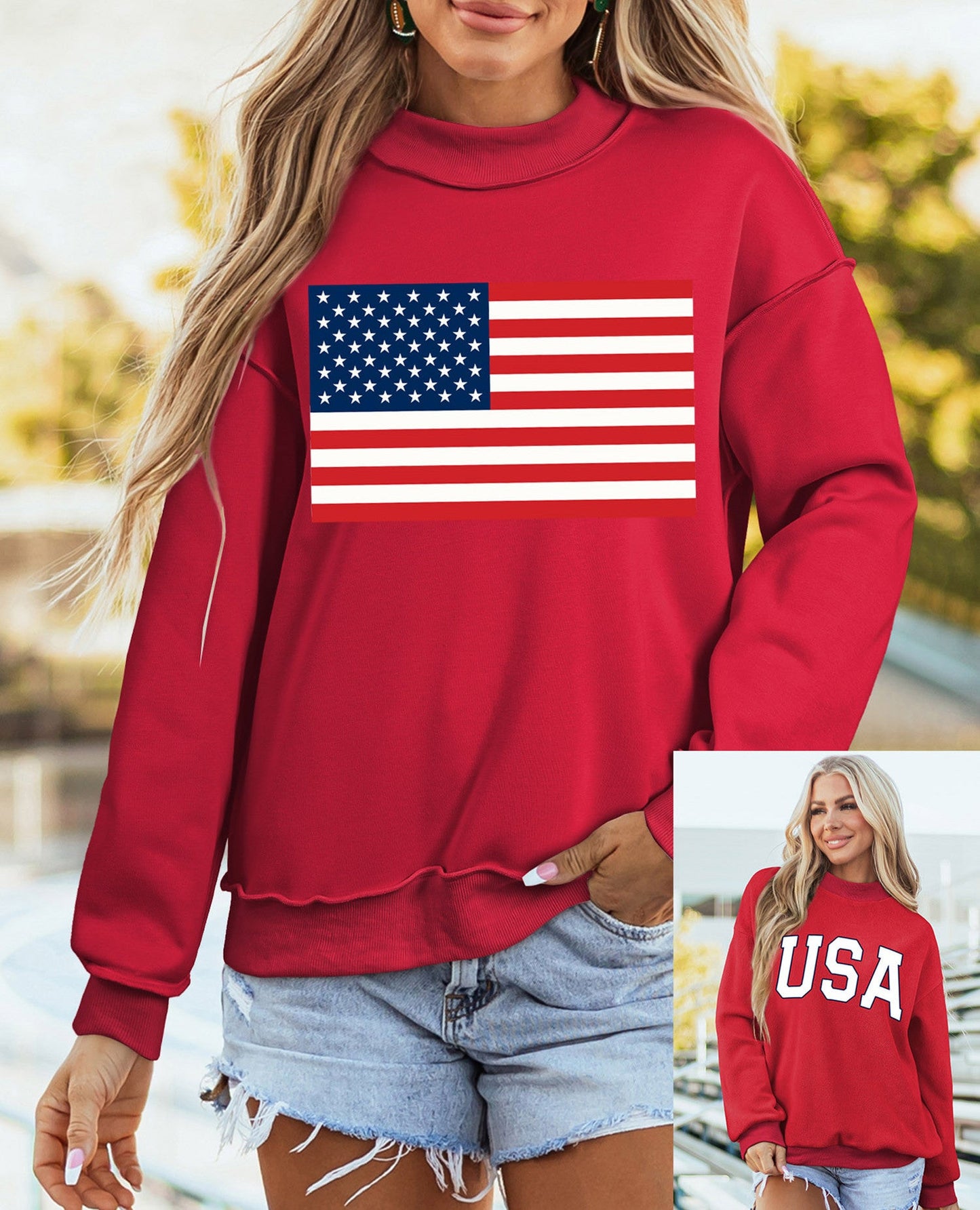 Red Flag USA Reversible Sweatshirt RTS