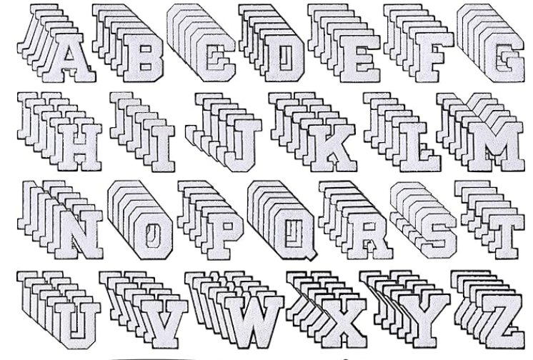 Large Letter Patches