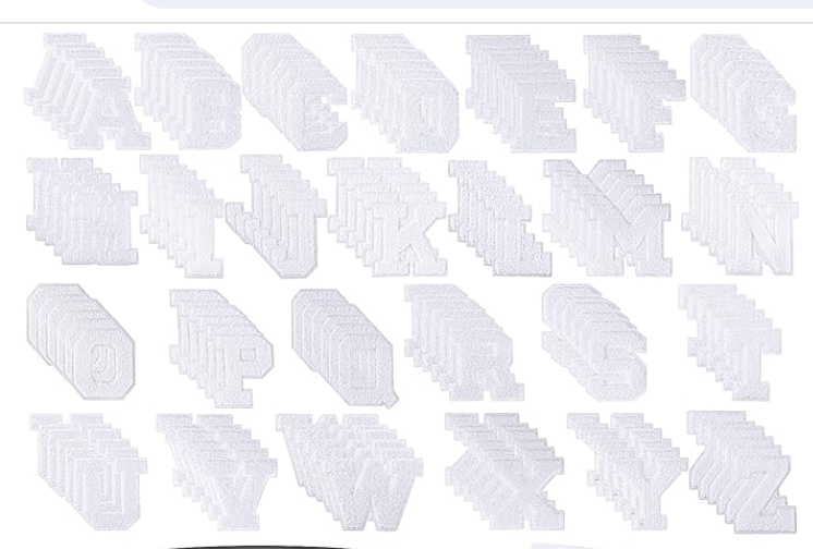 Large Letter Patches