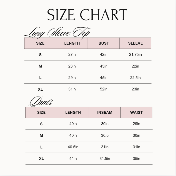 Pink Santa - Ribbed Long Pajama Set