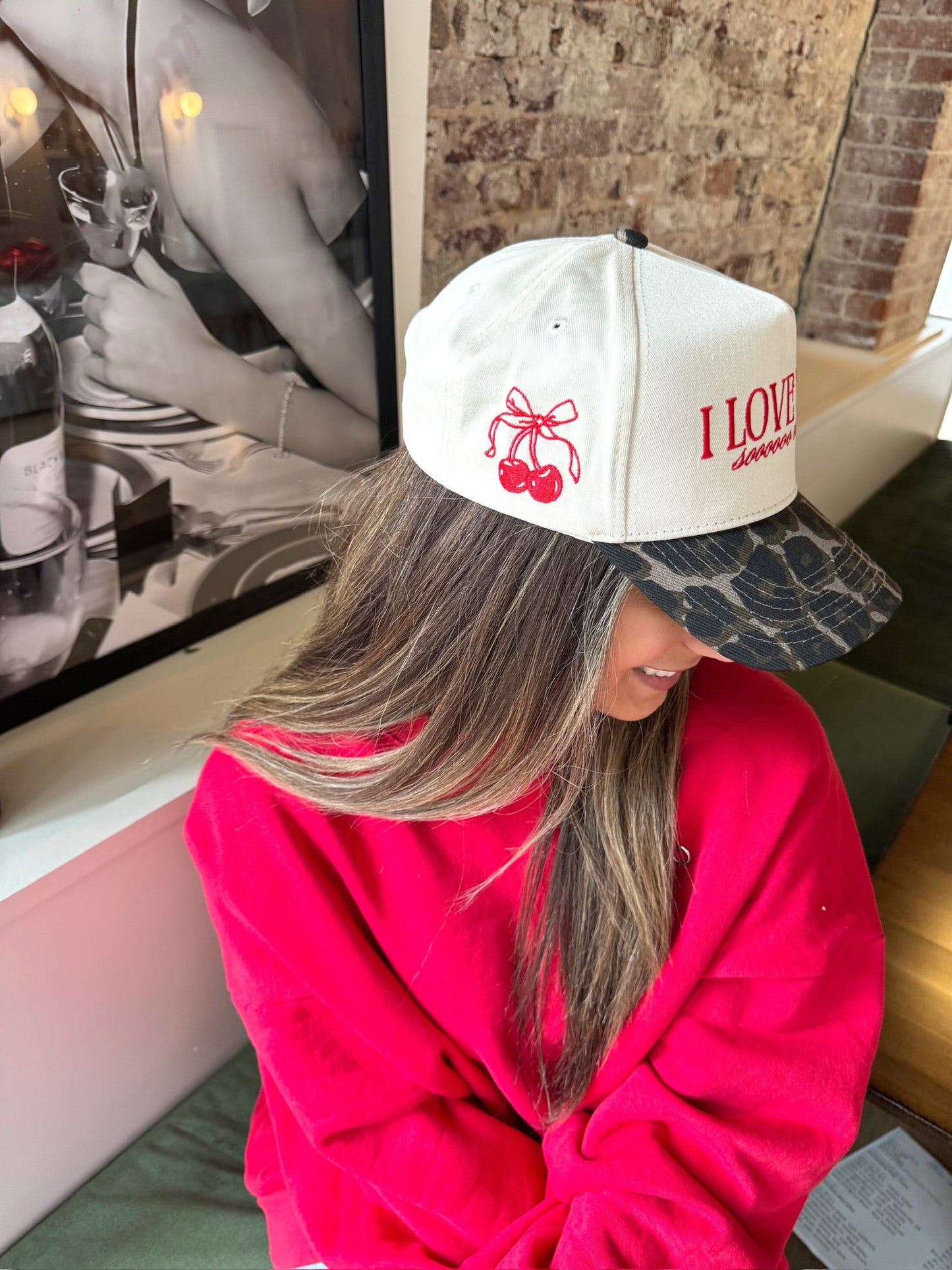 I Love You Sooooo Much - Leopard Vintage Hat