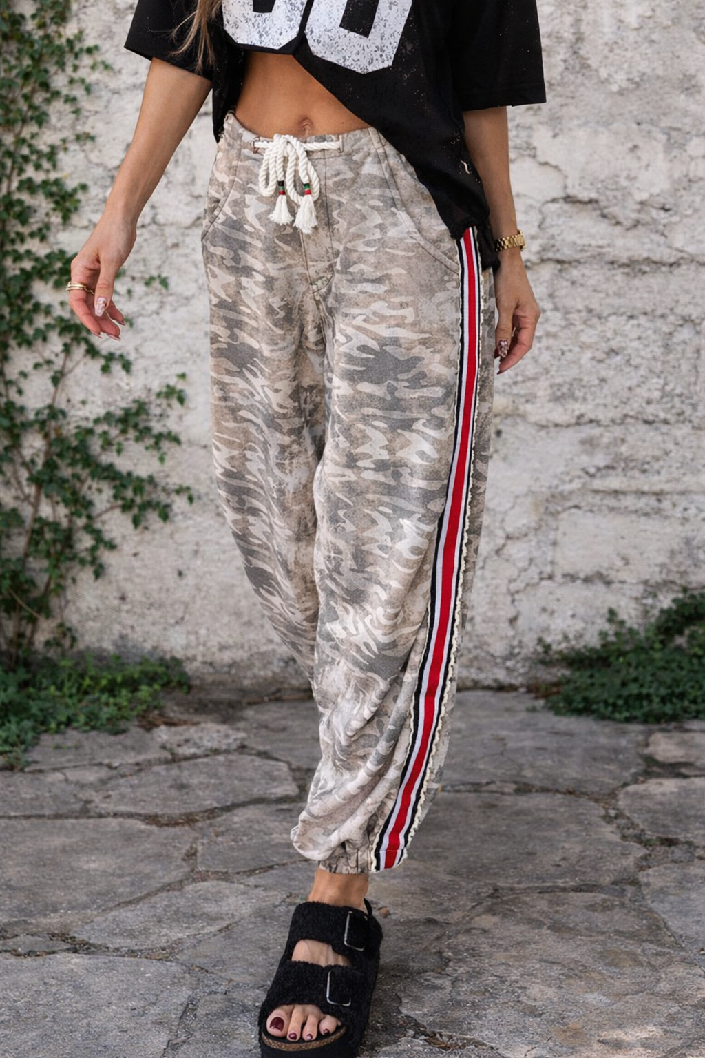 Camo Stripe Side Pants