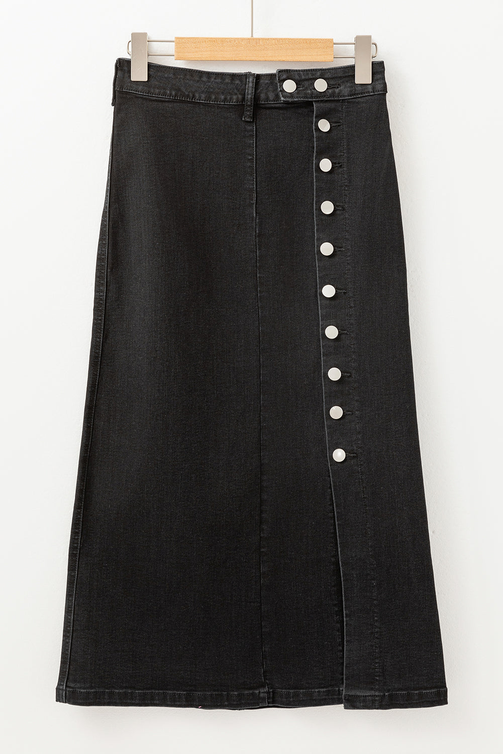 Black Button Skirt LT