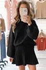 Mini Skirt Sweater Knitted Set RTS