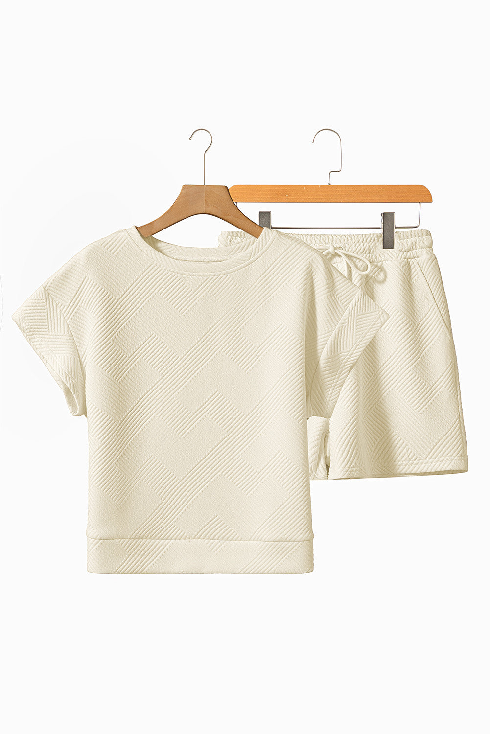 Apricot Textured Shortie Set LT