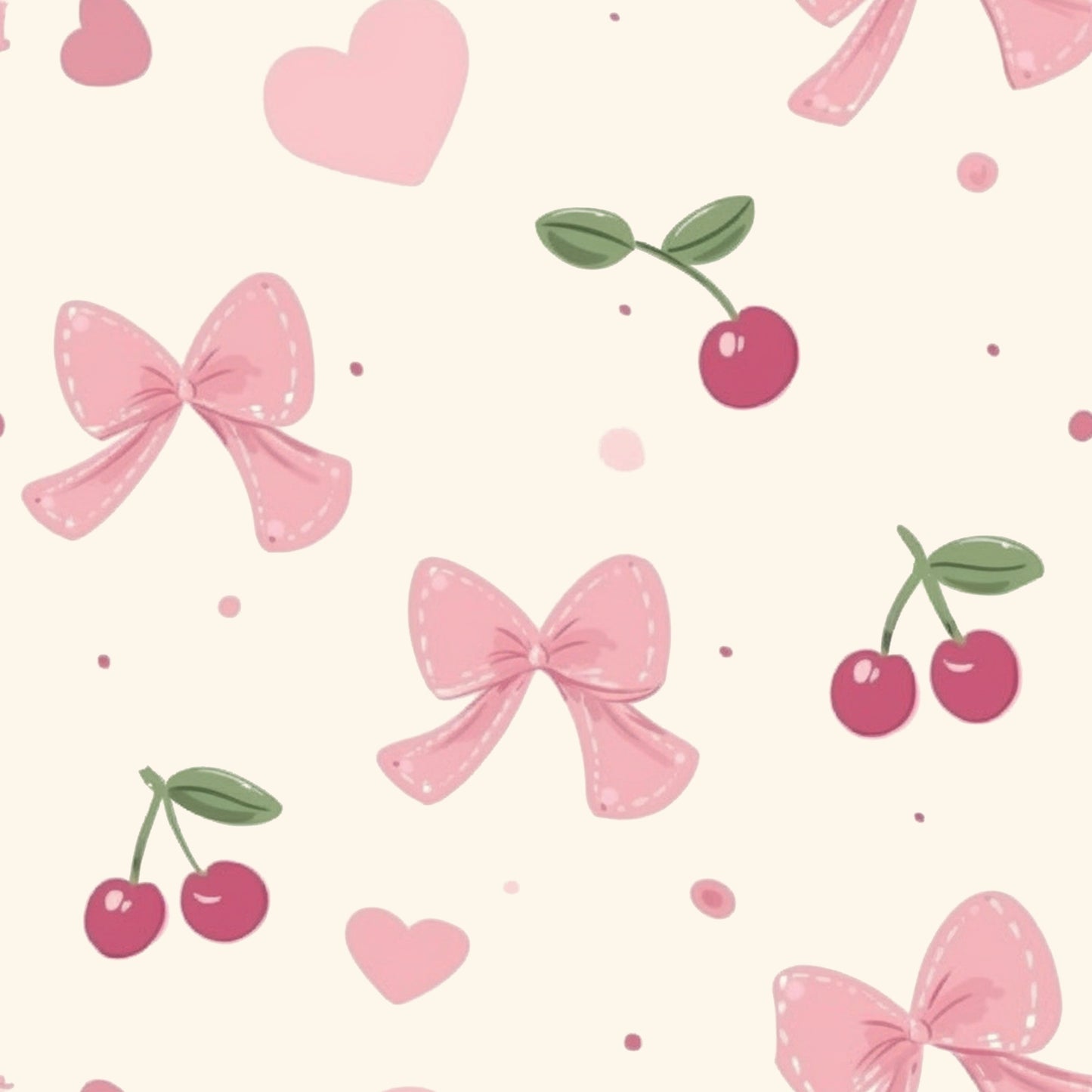 Beige Bow Fruit Pajamas LT