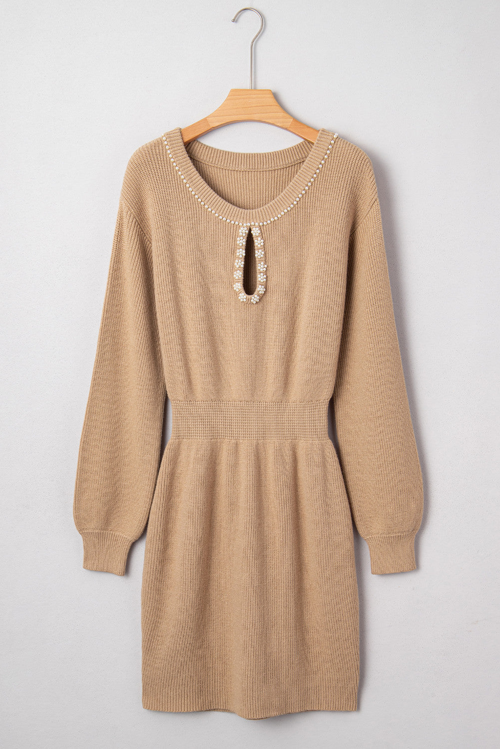 Pearl Ribbed Sweater Dress LT