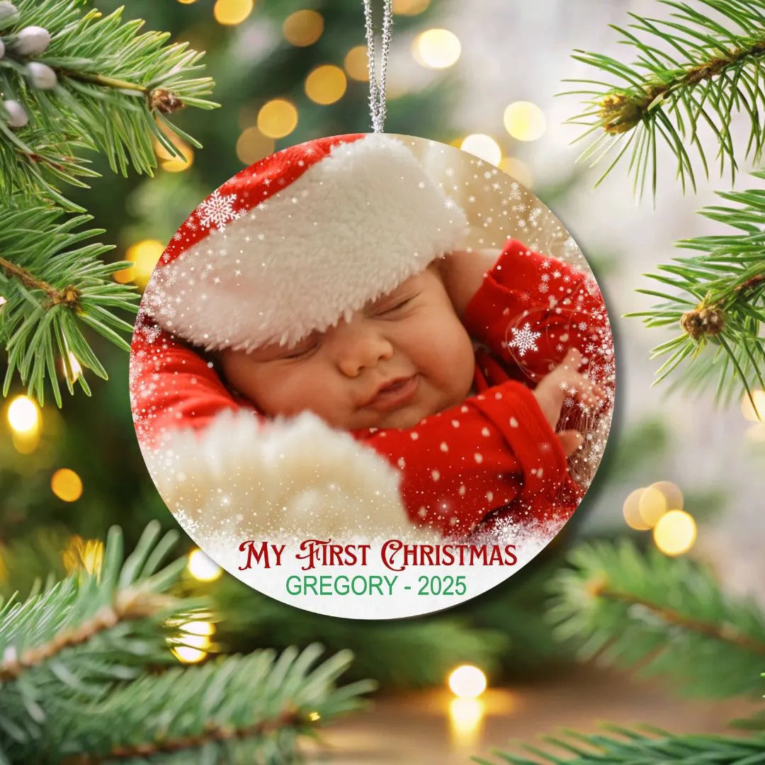 Personalized Baby's First Christmas Ornament