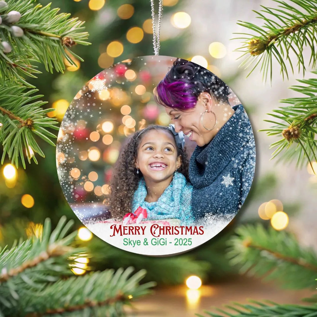Personalized Merry Christmas Ornament