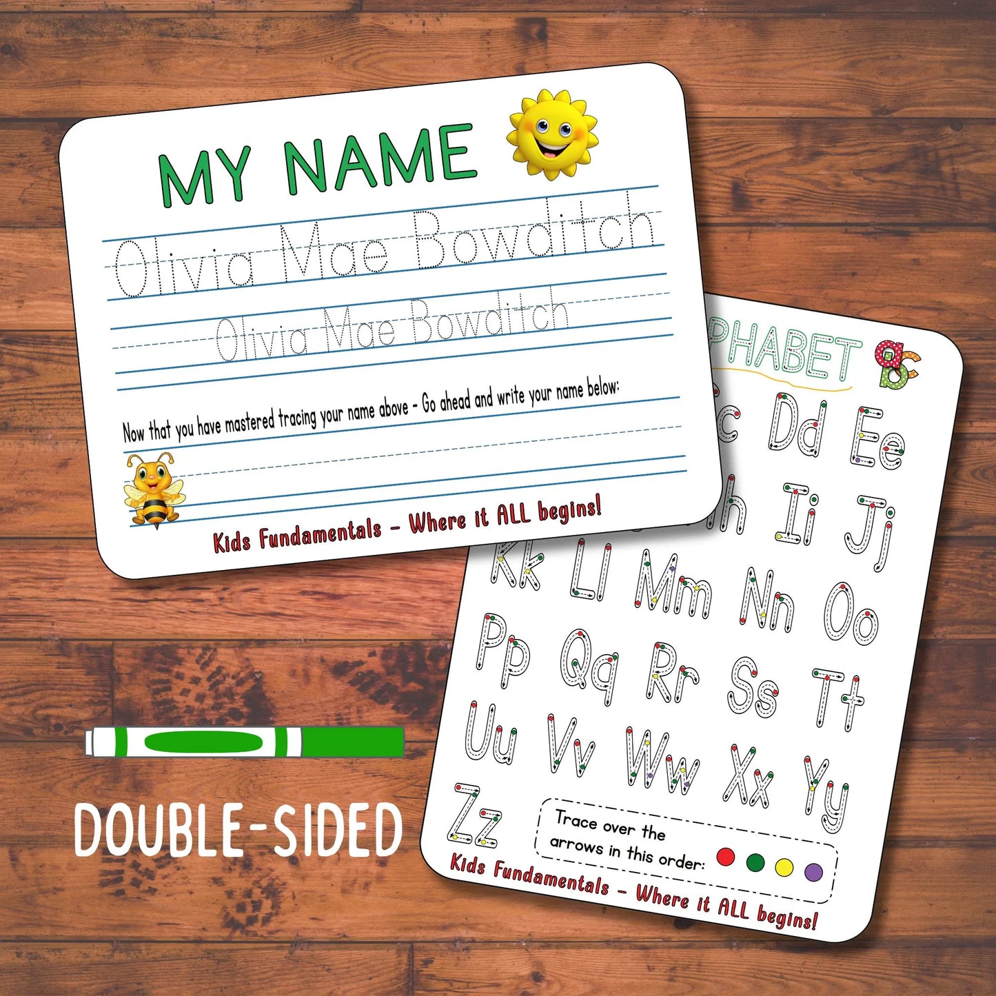Personalized Name Tracing Practice Board