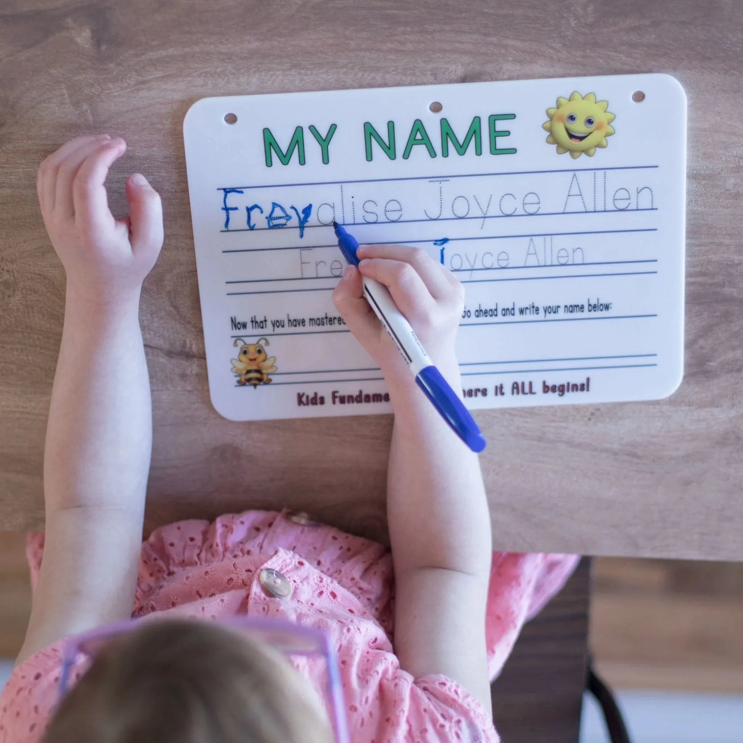 Personalized Name Tracing Practice Board