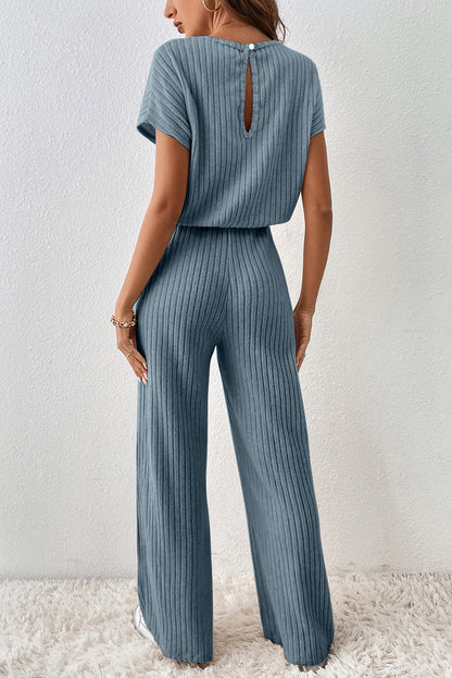 Ribbed Keyhole Jumpsuit LT