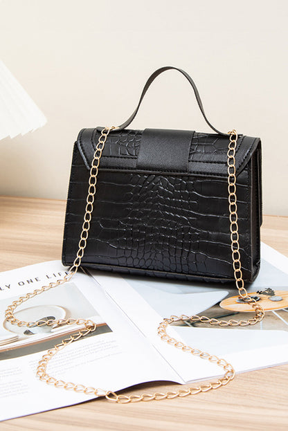 Black Chain Strap Purse LT