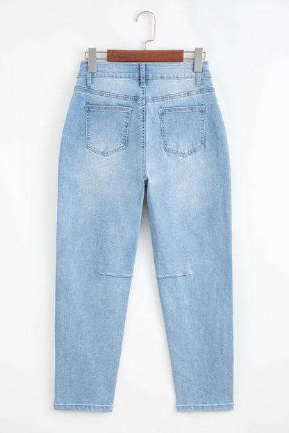 High Rise Barrel Jeans FB