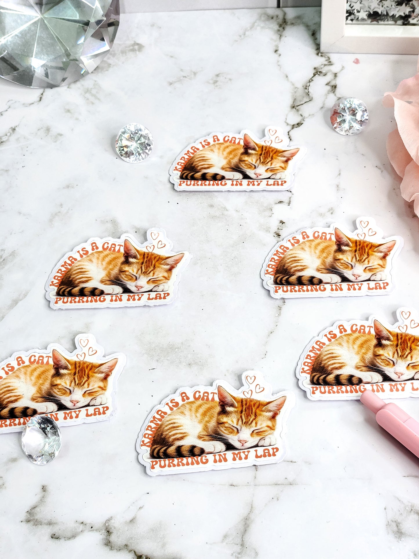 Karma is a cat sticker