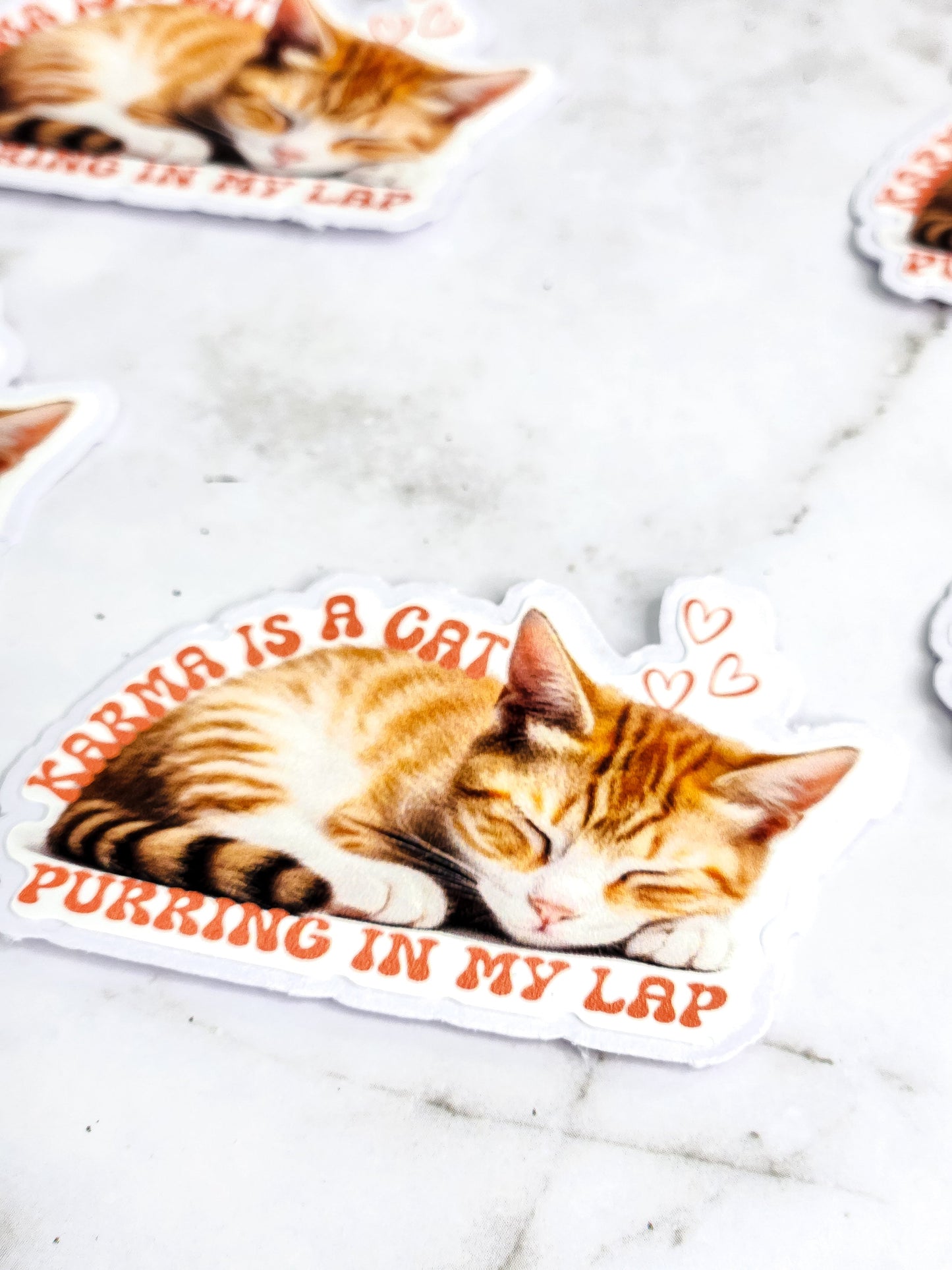 Karma is a cat sticker