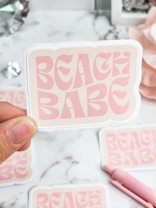 Beach bum vinyl sticker- waterproof sticker
