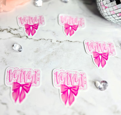 Mimi bow sticker