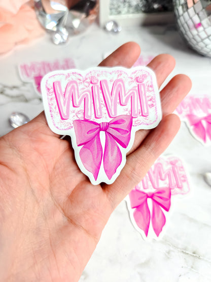 Mimi bow sticker