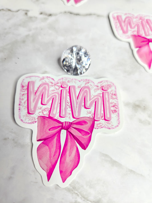 Mimi bow sticker
