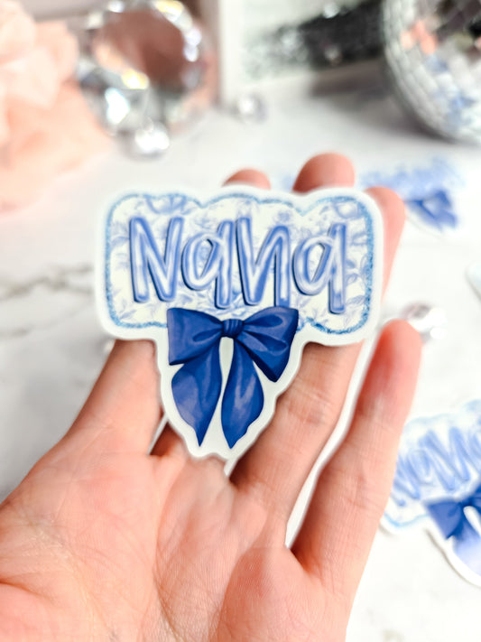 Nana bow sticker