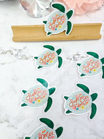 Sea turtle summer vibes sticker