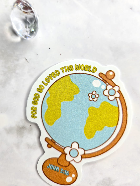 John 3:16 reminder sticker